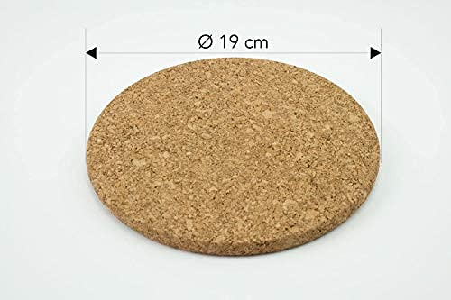 IKEA HEAT 3er Set Topfuntersetzer aus Kork 19cm Durchmesser Korkuntersetzer Untersetzer