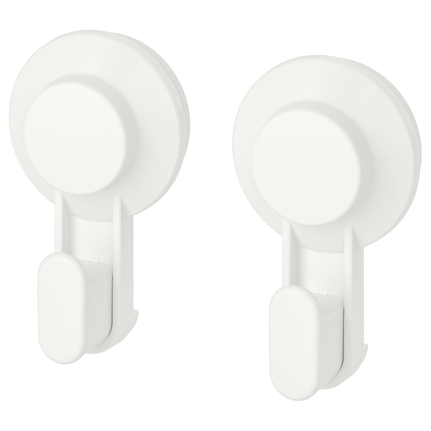 Ikea TISKEN Haken mit Saugnapf, weiß, 2 Stück