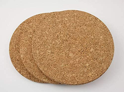 IKEA HEAT 3er Set Topfuntersetzer aus Kork 19cm Durchmesser Korkuntersetzer Untersetzer