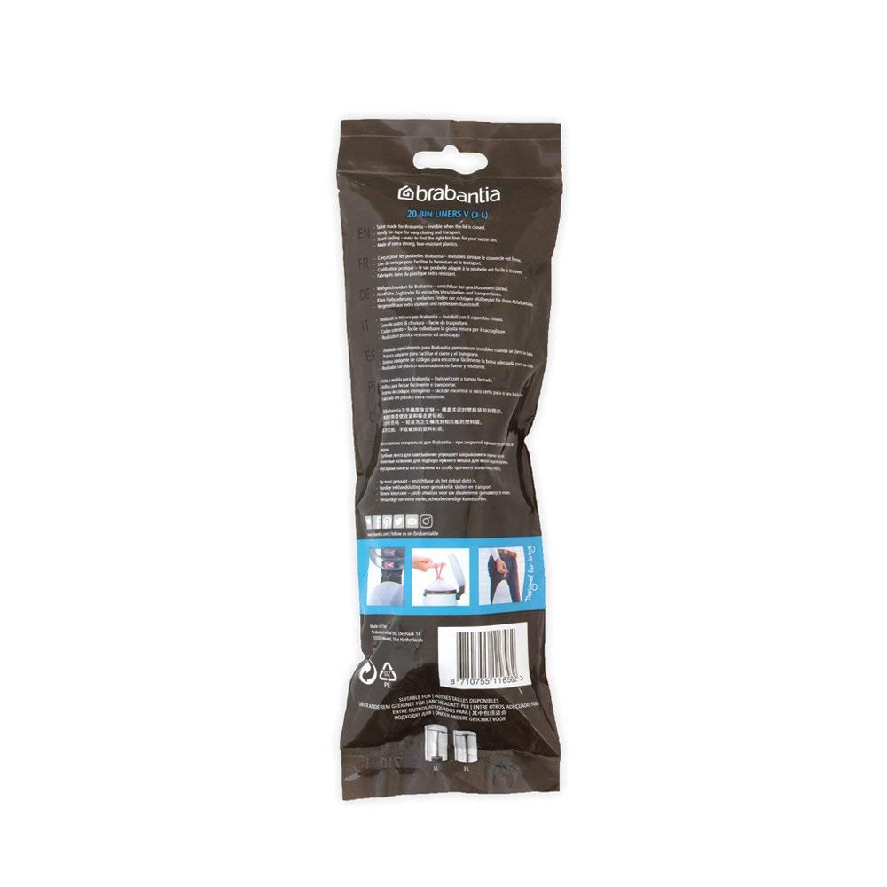 Brabantia Müllbeutel 3 Liter (V) (60 Stuck)