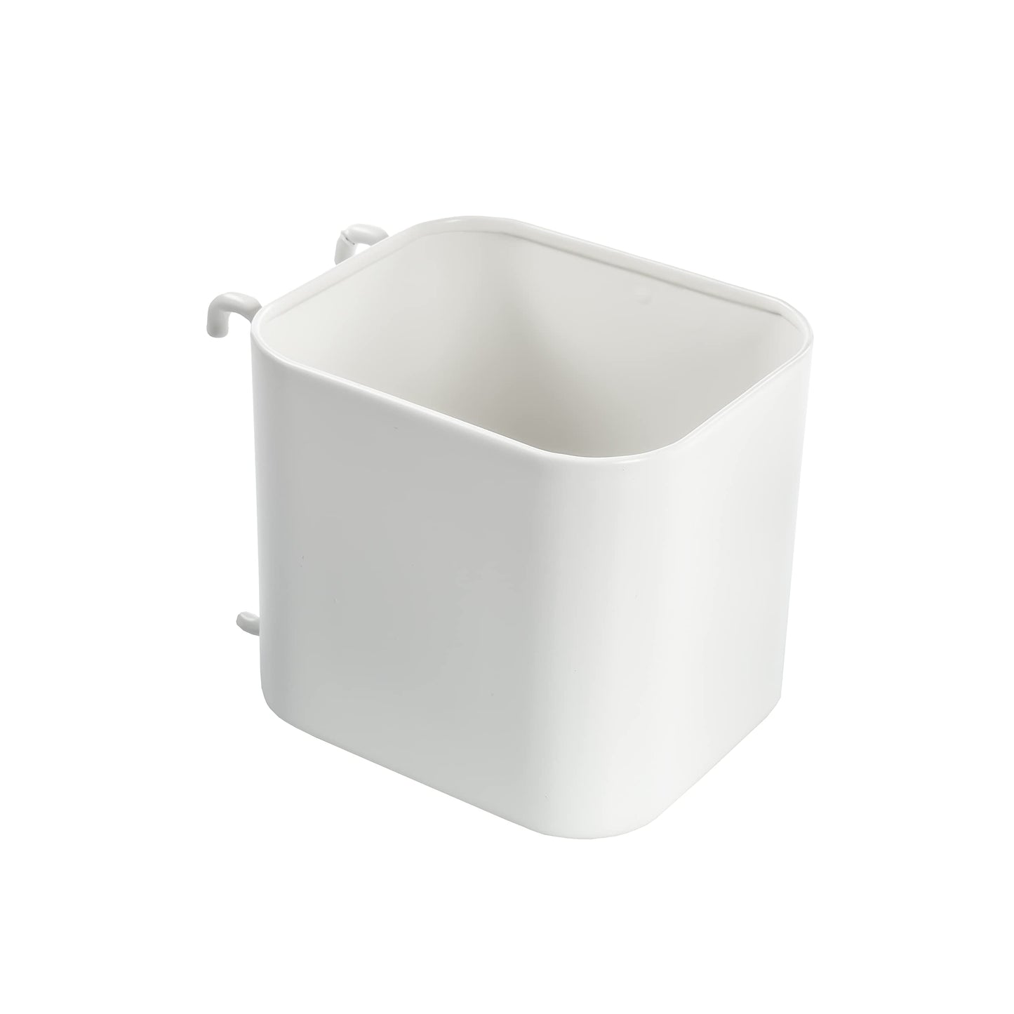 Ikea SKADIS 203.207.98 Aufbewahrungsbehälter mit offenem Deckel (passend für SKADIS Stecktafel), Weiß, 7,5 x 9,5 x 8 cm, Stahl, 3 Stück