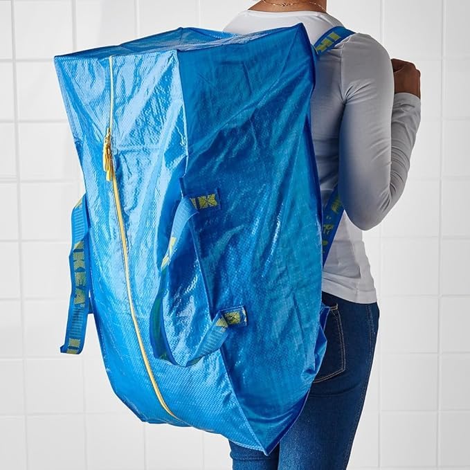 IKEA 901.491.48 Frakta Aufbewahrungstasche, blau, 4 Stück