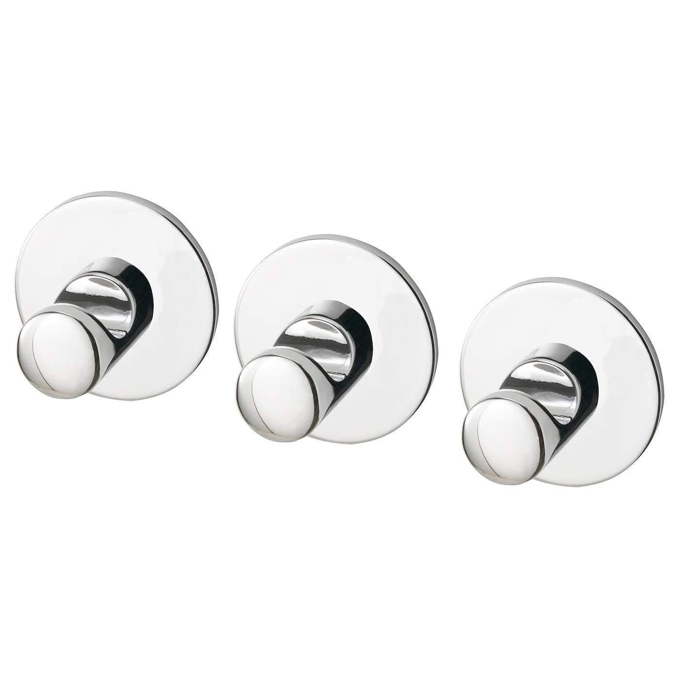 Ikea SKOGHALL Haken, selbstklebend, verchromt