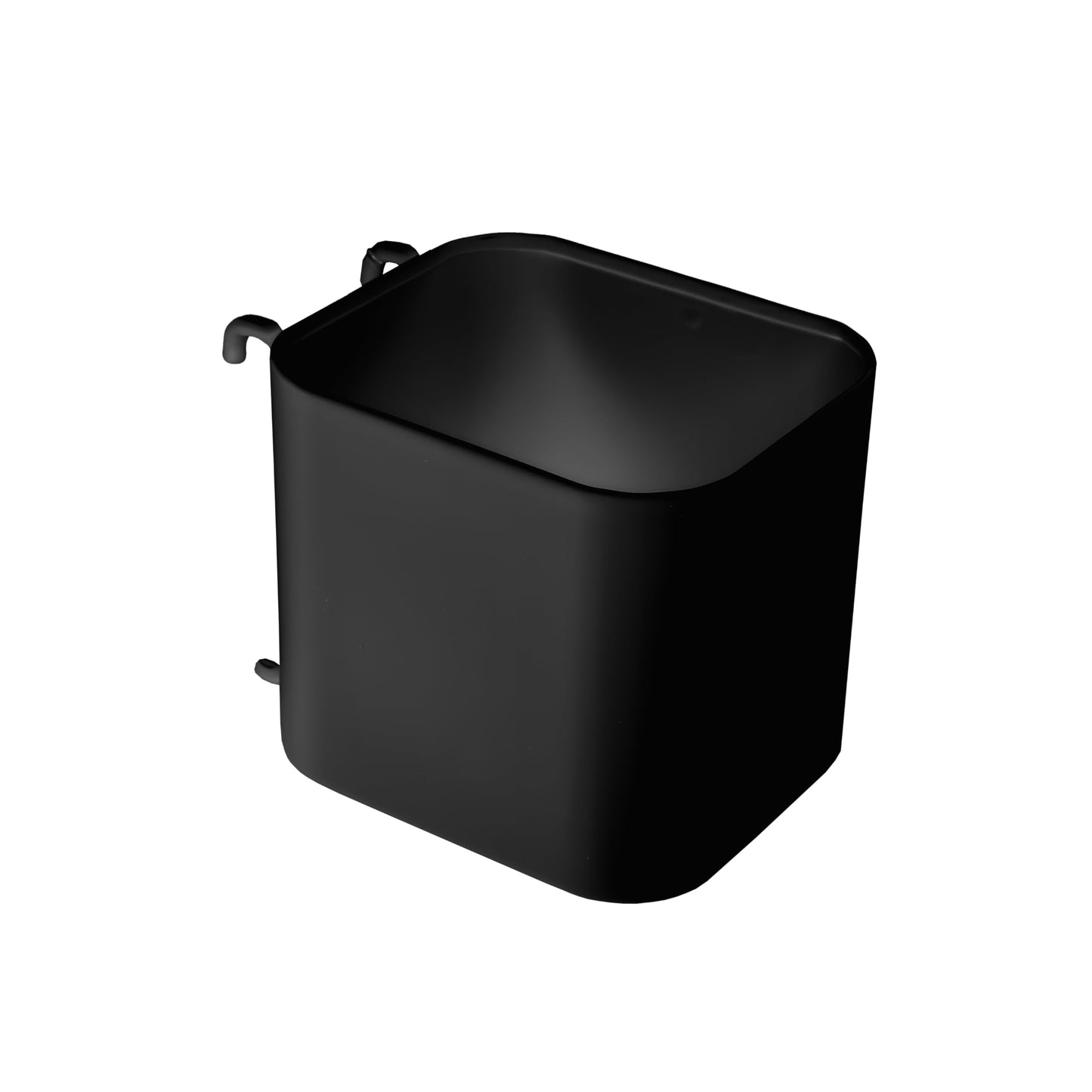 IKEA SKADIS 405.699.24 Aufbewahrungsbehälter mit offener Oberseite (passend für SKADIS Stecktafel), schwarz, 7,5 x 9,5 x 8 cm, Stahl, 3 Stück