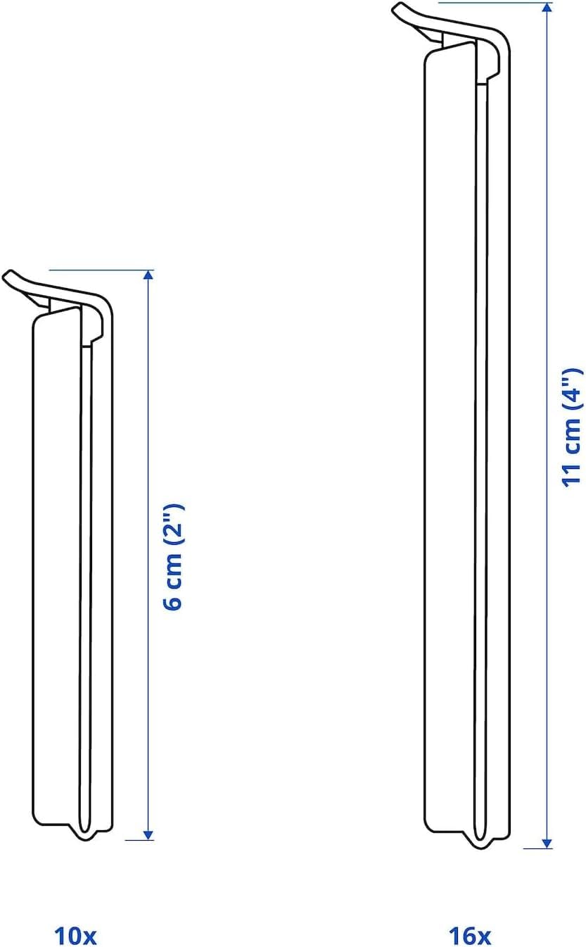 Ikea BEVARA Verschlussclips für Frischhaltebeutel - 26 Stück, wiederverwendbar, lebensmittelecht, luftdichter Verschluss - ideal für Küche und Haushalt
