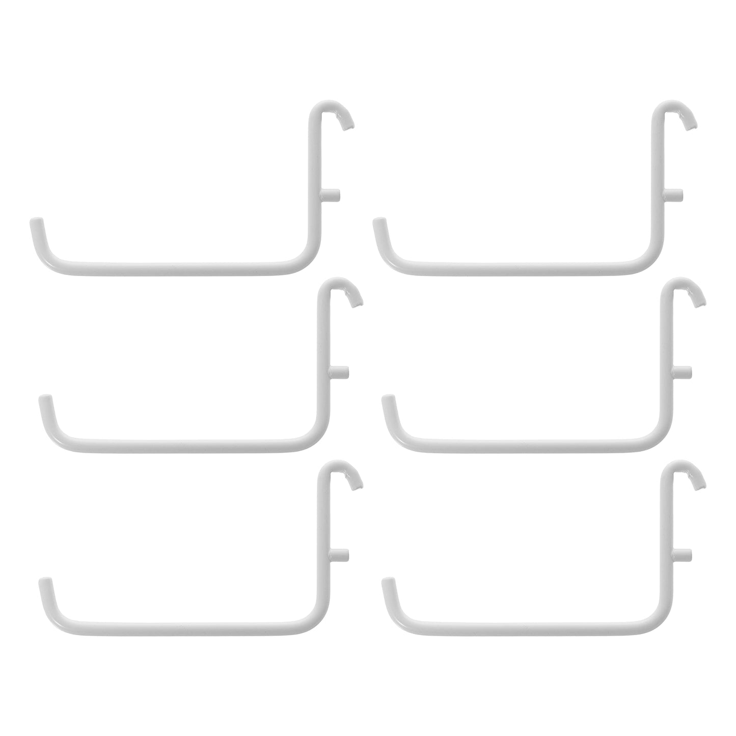 Ikea Skadis Haken (passend für Skadis Stecktafel), Weiß, 6 x 9,5 cm, 6 Stück
