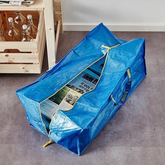 IKEA 901.491.48 Frakta Aufbewahrungstasche, blau, 4 Stück