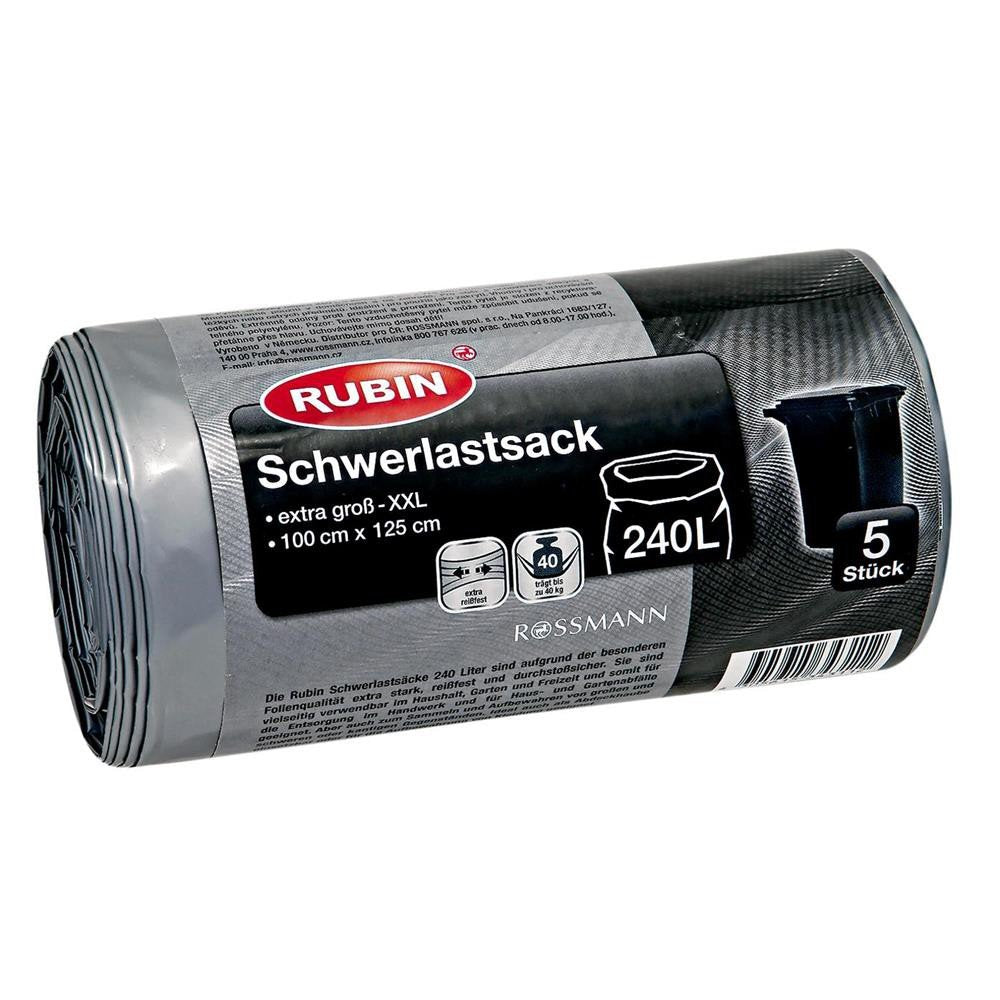 Rubin Schwerlastsack 240 l 5 Stück, 1er Pack