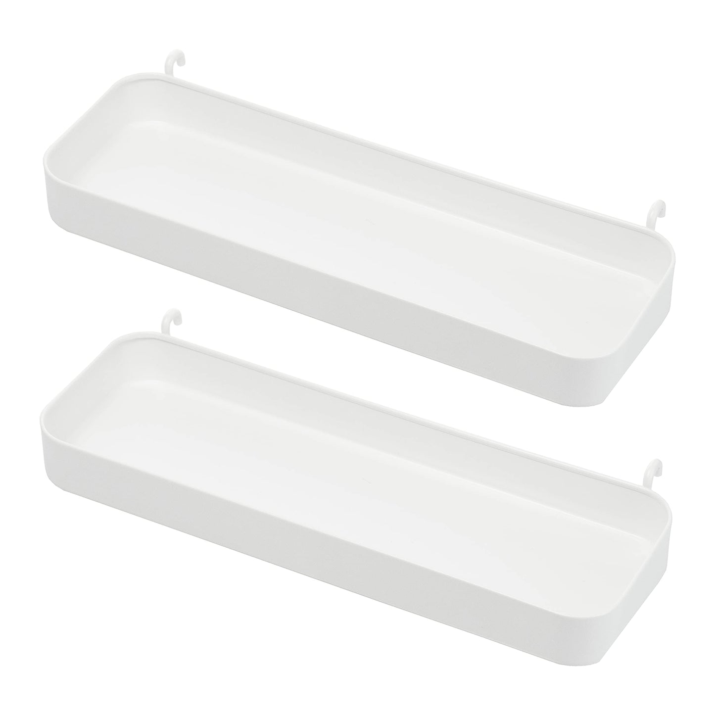 Ikea Skadis Regal (passend für Skadis Steckbrett), Weiß, 28 x 9 x 3 cm, 2 Stück