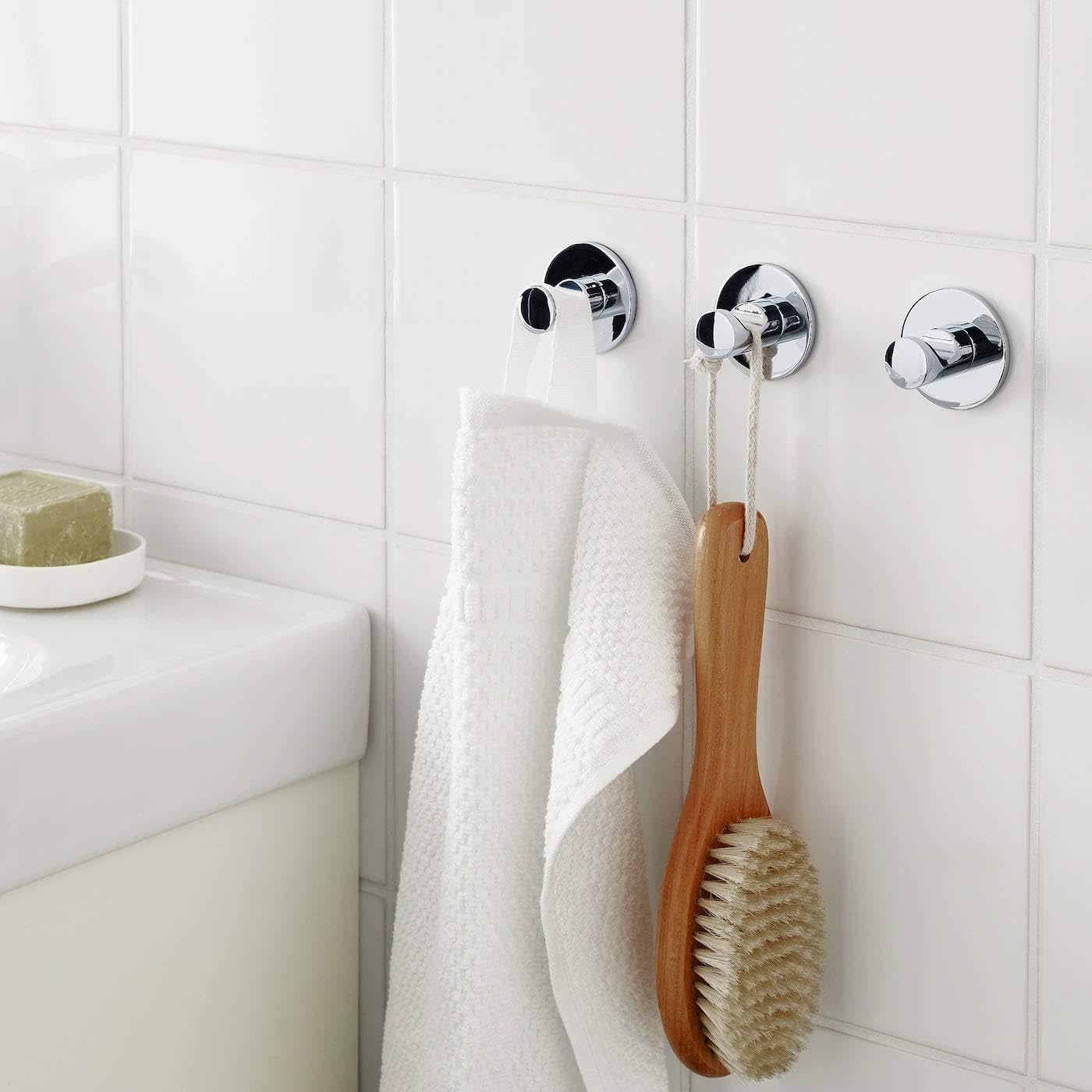 Ikea SKOGHALL Haken, selbstklebend, verchromt