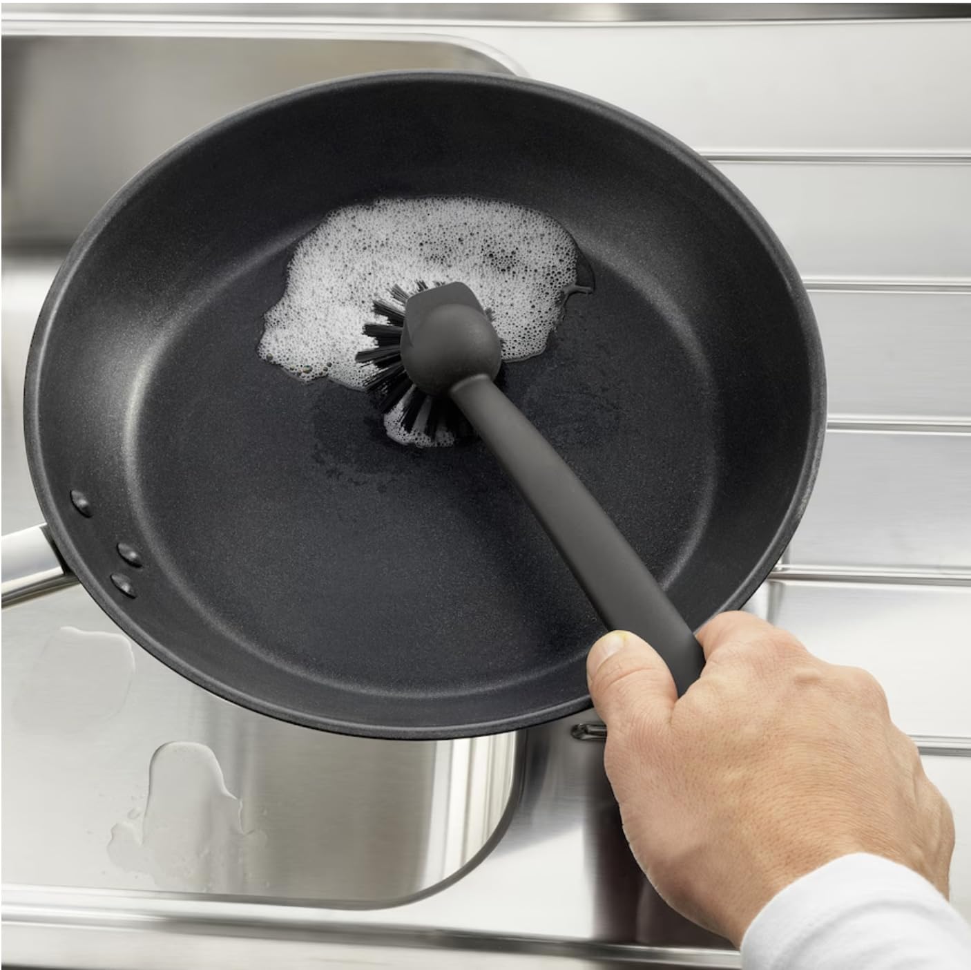 IKEA Rinnig Spülbürste, Dunkelgrau, 3 Stück im Set