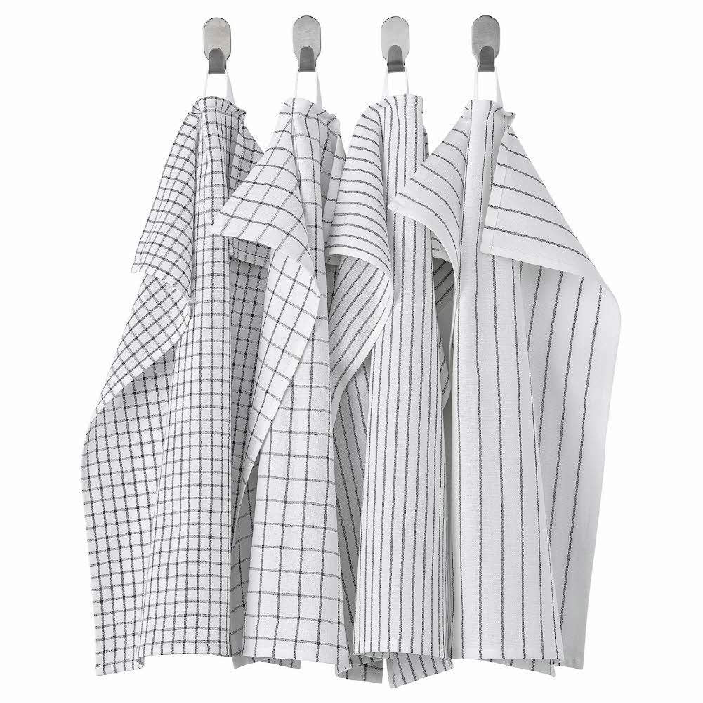 IKEA ASIA Rinnig Geschirrtuch, Gemustert, 45 x 60 cm, 4er-Set (dunkelgrau)