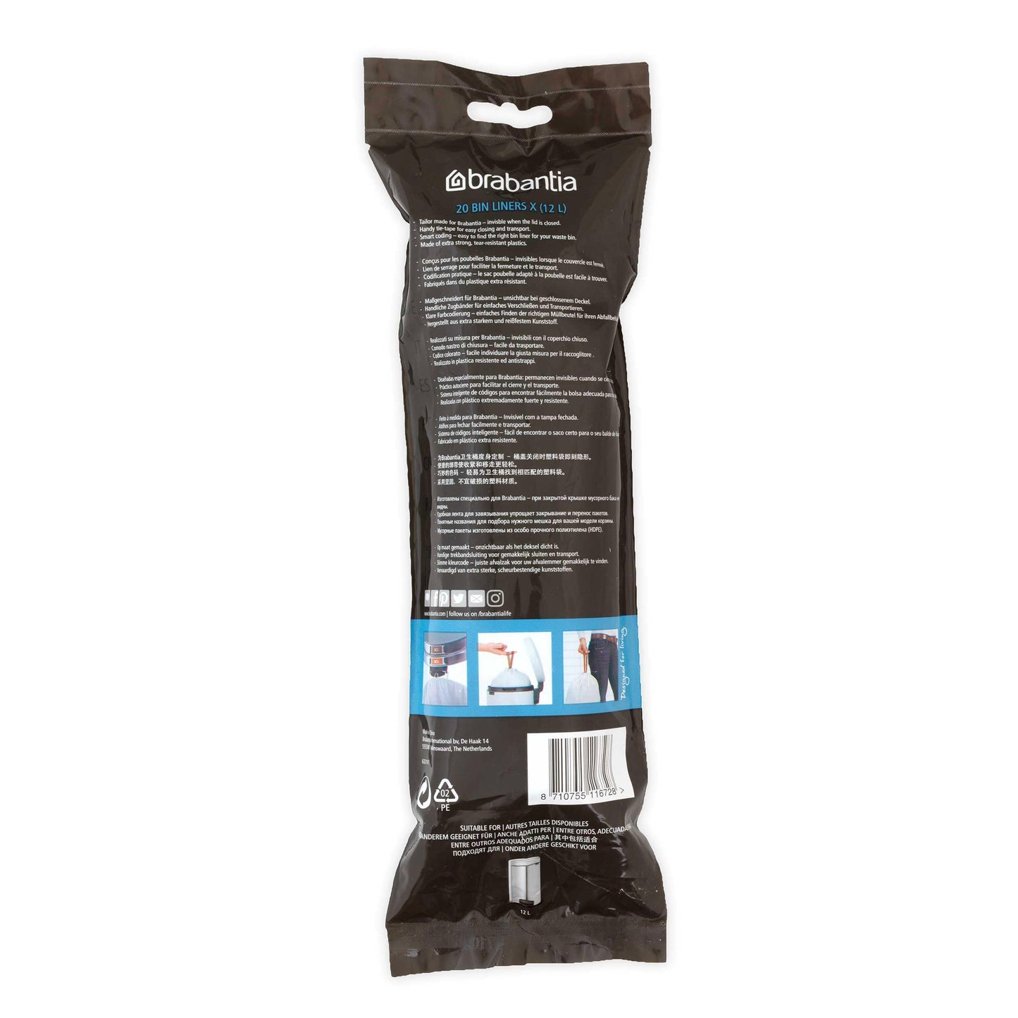 Brabantia PerfectFit Müllbeutel, Weiß