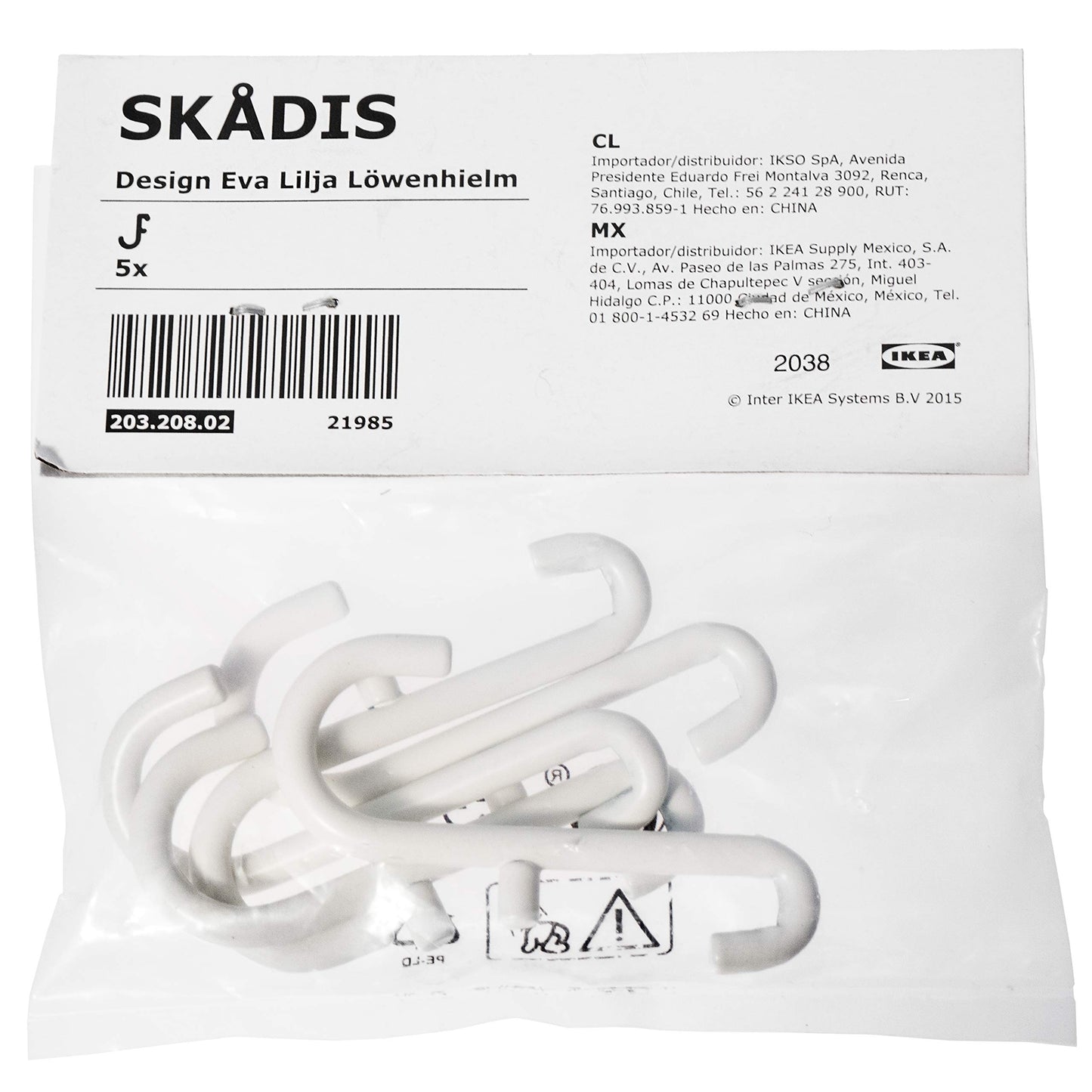 Skadis Haken, weiß