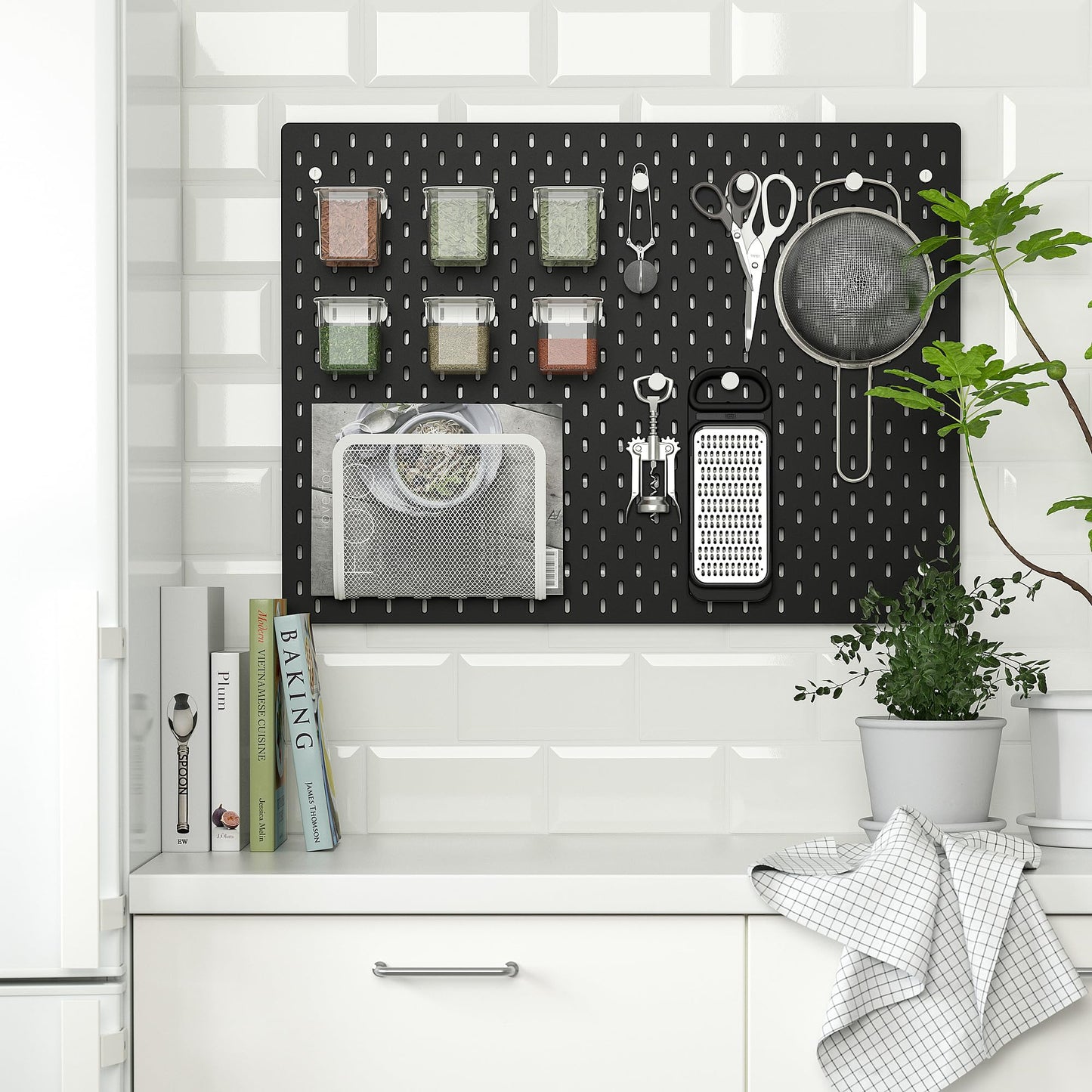 SKÅDIS Stecktafel, 76x56cm, schwarz