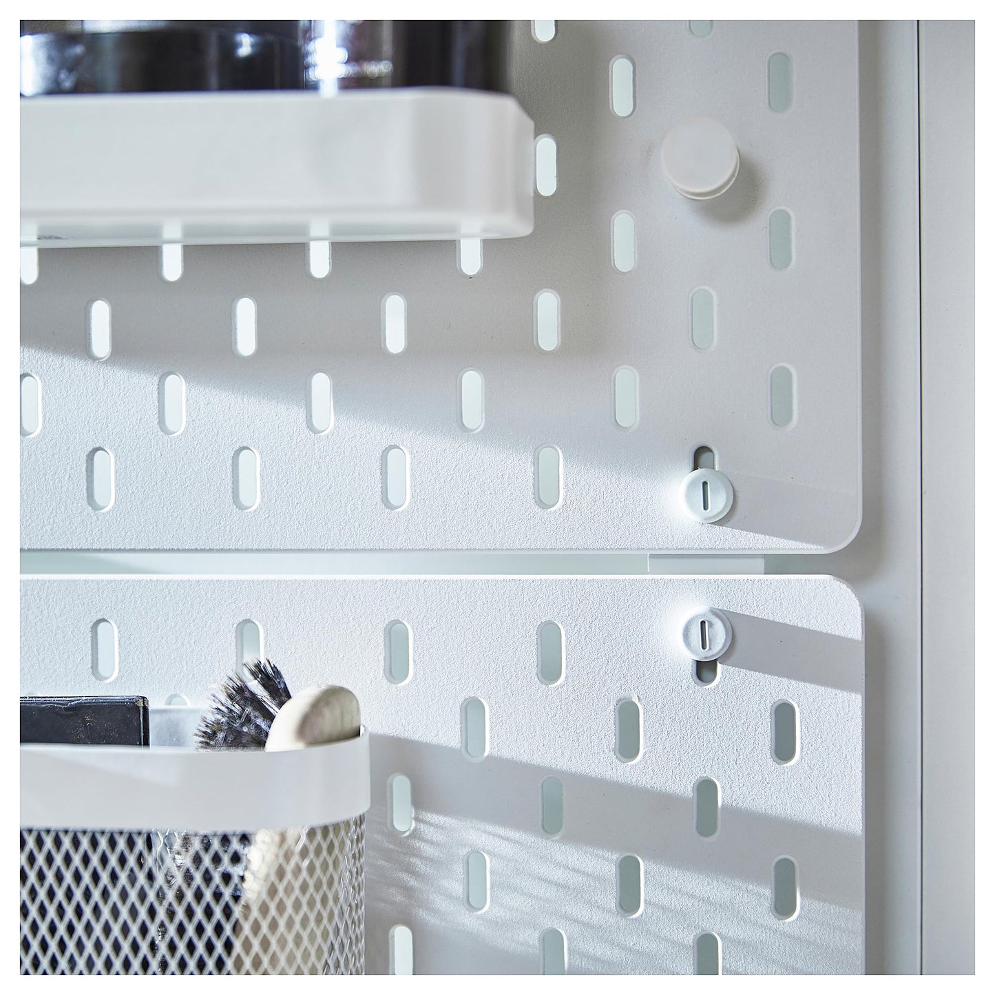 IKEA SKÅDIS Stecker für SKÅDIS Stecktafeln, Weiß, Kunststoff, 100% Kunststoff, Lagerhaken, Stecker, Speicherklemme