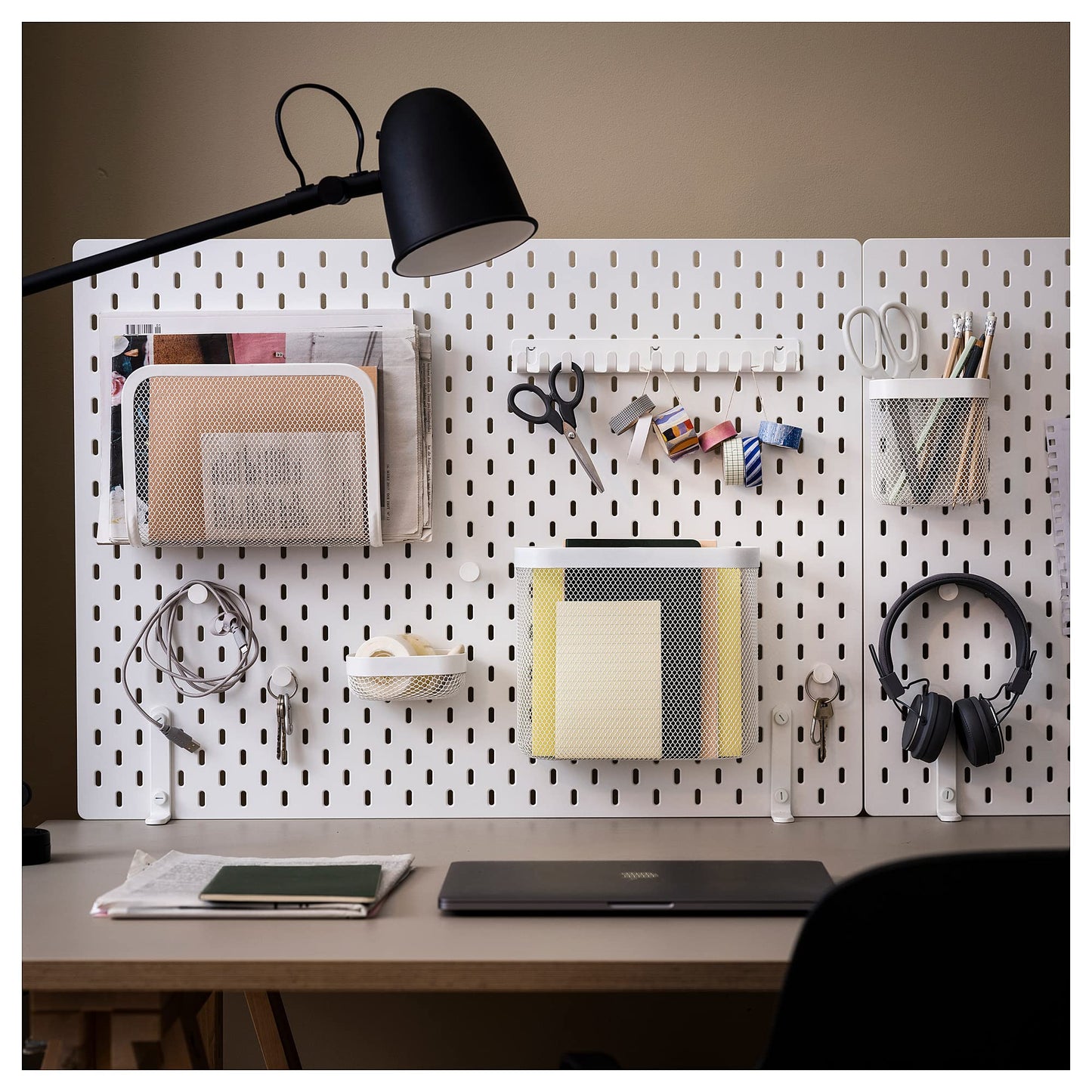 Ikea SKÅDIS Hakenleiste weiß