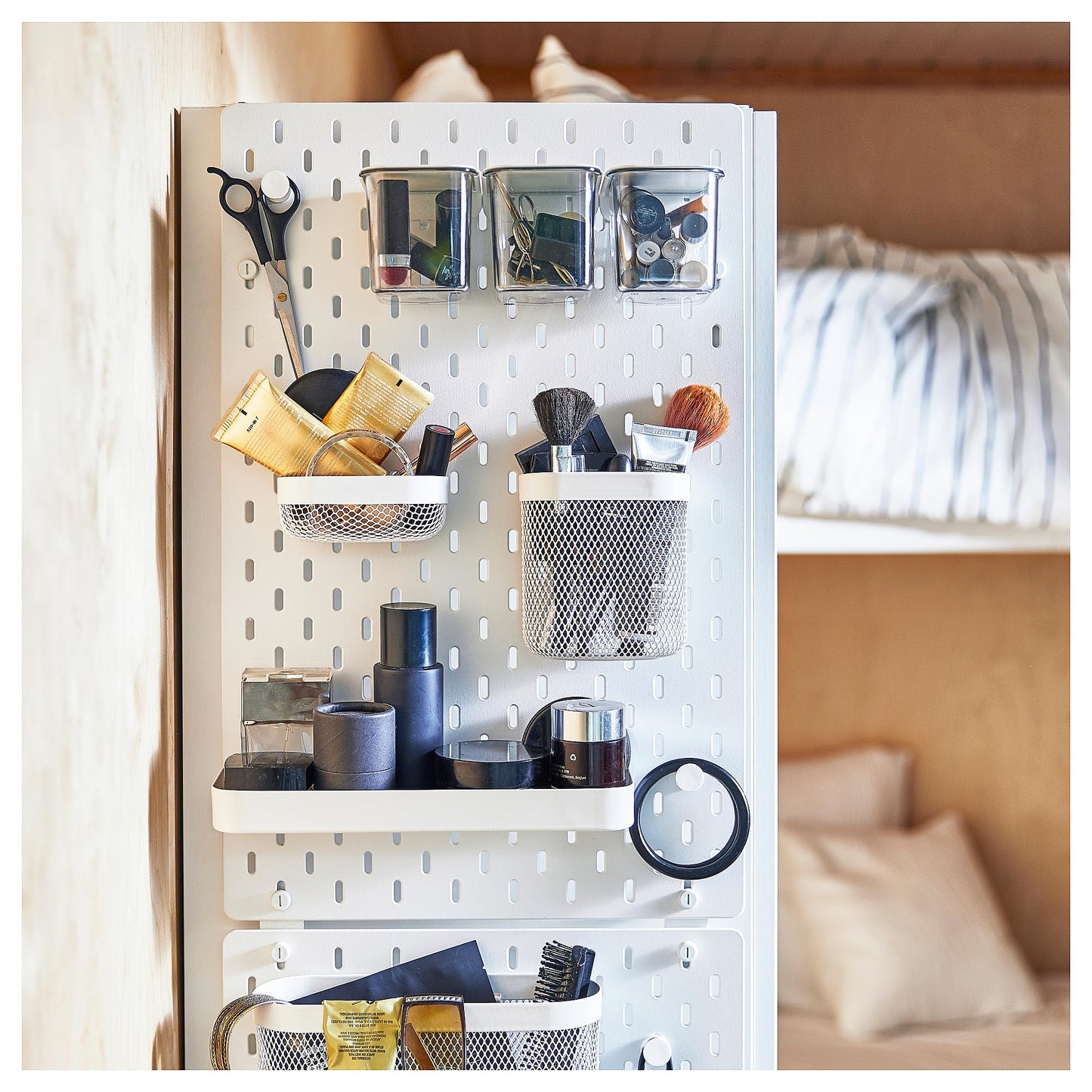 IKEA SKÅDIS Stecker für SKÅDIS Stecktafeln, Weiß, Kunststoff, 100% Kunststoff, Lagerhaken, Stecker, Speicherklemme