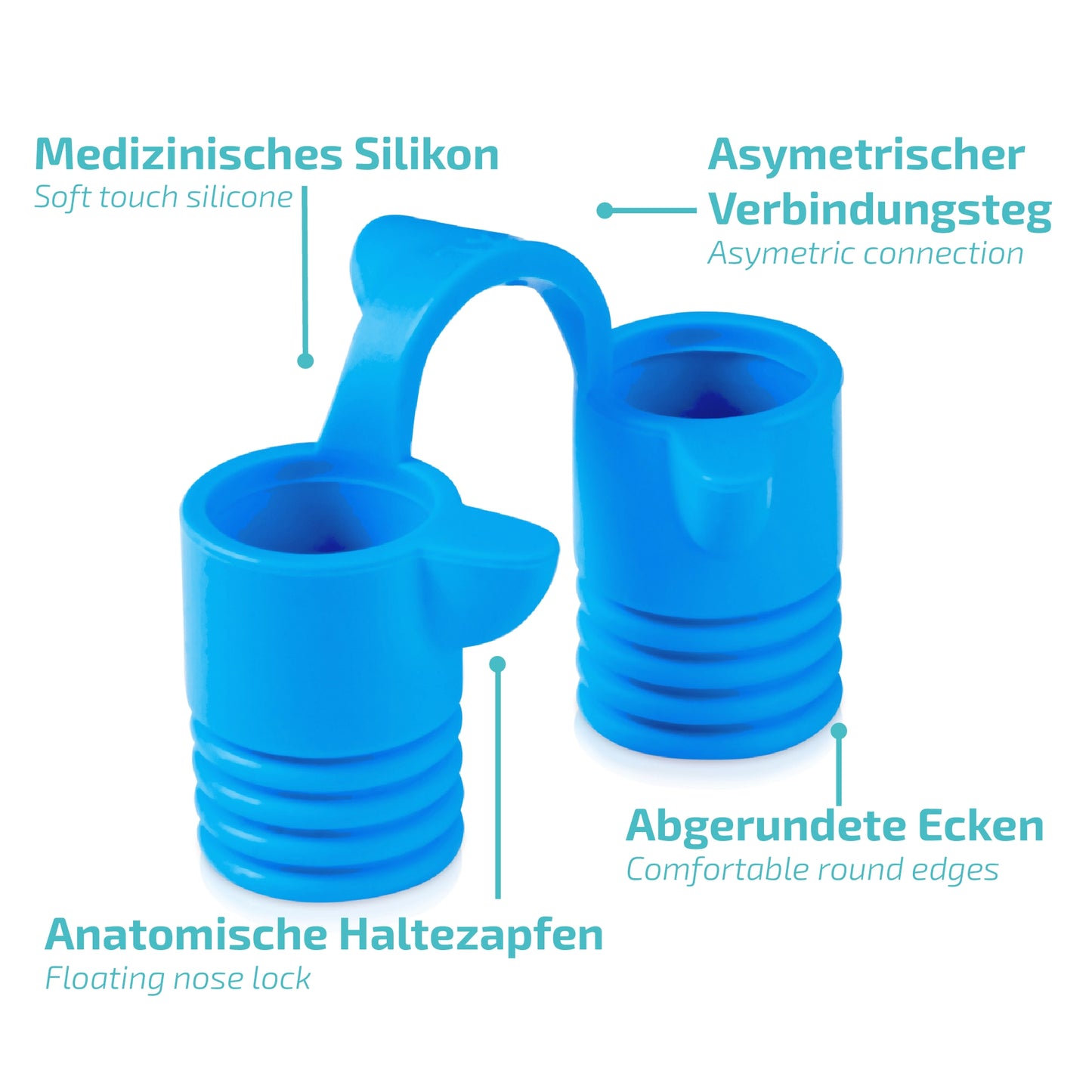 Nasivent Sport (2x XL) Sky Blue - Nasendilatator für bessere Atmung beim Training & Sport