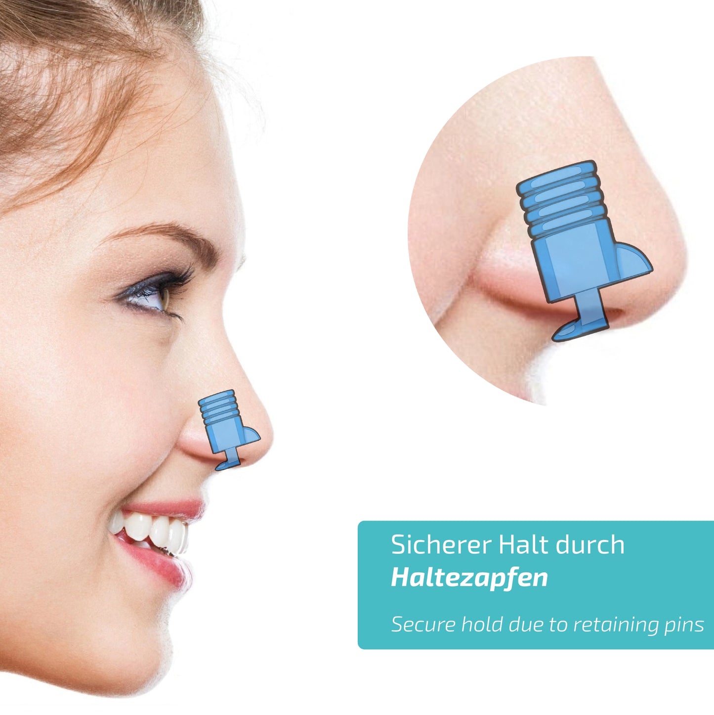 Nasivent Sport (2x XL) Sky Blue - Nasendilatator für bessere Atmung beim Training & Sport