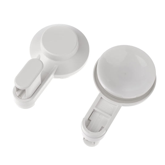 TISKEN Haken mit Saugnapf weiß, 2 Stück