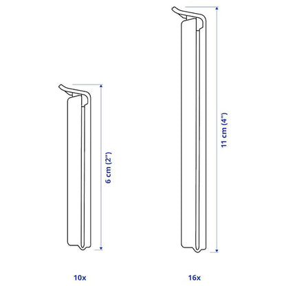 IKEA Bevara 103.391.71 Bag Clips Pack of 30 20 x 5 cm and 10 x 10 cm Mixed Colours