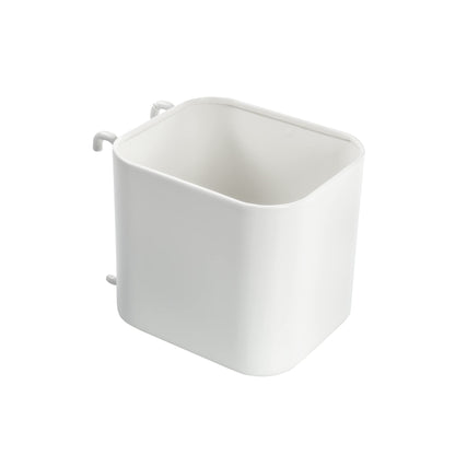Ikea SKADIS 203.207.98 Aufbewahrungsbehälter mit offenem Deckel (passend für SKADIS Stecktafel), Weiß, 7,5 x 9,5 x 8 cm, Stahl, 3 Stück