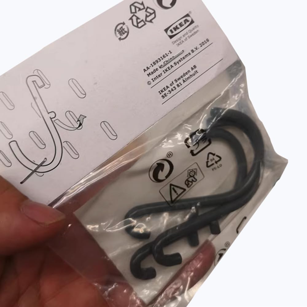 IKEA Skadis 703.216.39 Haken, Grau, 3 Stück