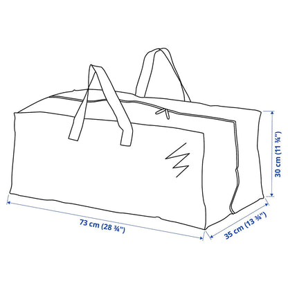 Ikea Frakta Storage Bag,Extra Large Blue (2 Pack)