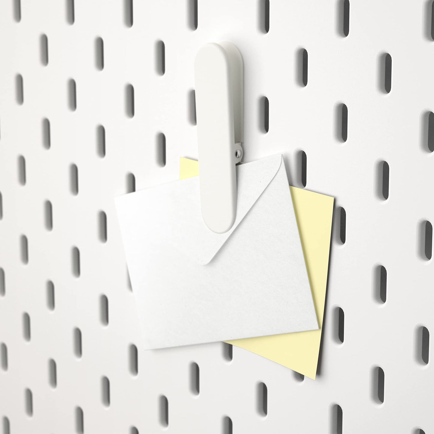 Ikea SKÅDIS Clip, Weiß - Metall, Stahl - Haken