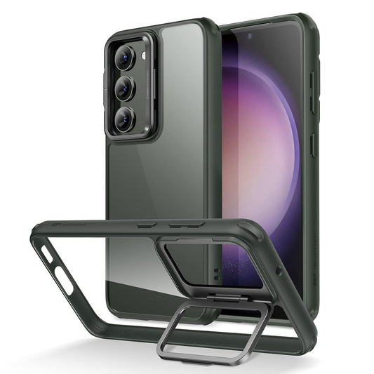 ESR Klassische Schutzhülle mit Ständer, kompatibel mit Samsung S23 Plus, transparente Rückseite