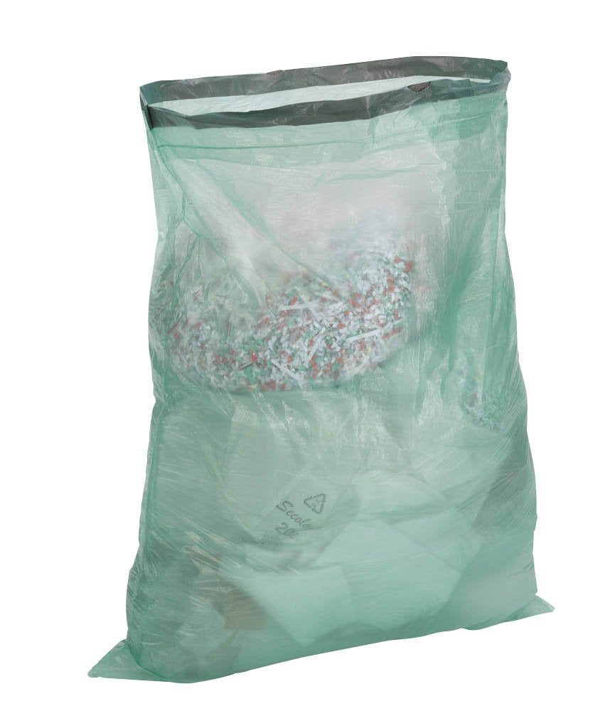300 Stück Müllbeutel mit Tragegriff | 25 Liter | 30 Beutel pro Rolle | Reißfest & flüssigkeitsdicht | Produkt & Verpackung recyclebar