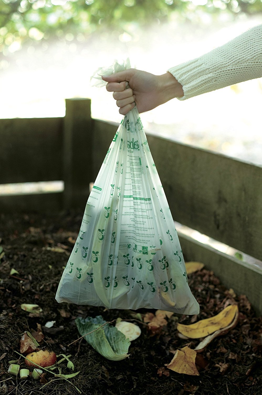 Brabantia, Weiß, 10-12 L/Größe X Mullbeutel