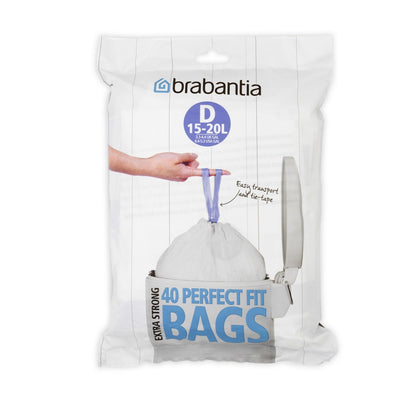 Brabantia PerfectFit Müllbeutel, Weiß