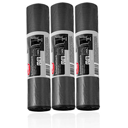 Rubin Schwerlastsack 240 l 15 Stück, 3er Pack