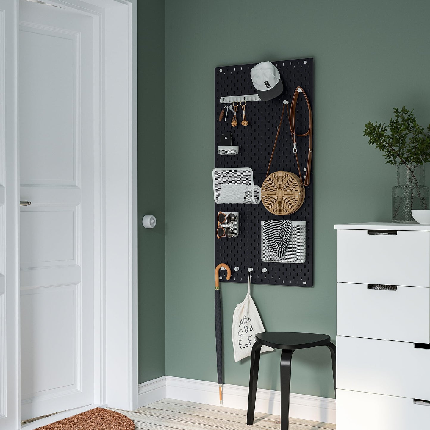 SKÅDIS Stecktafel, 56x56cm, schwarz