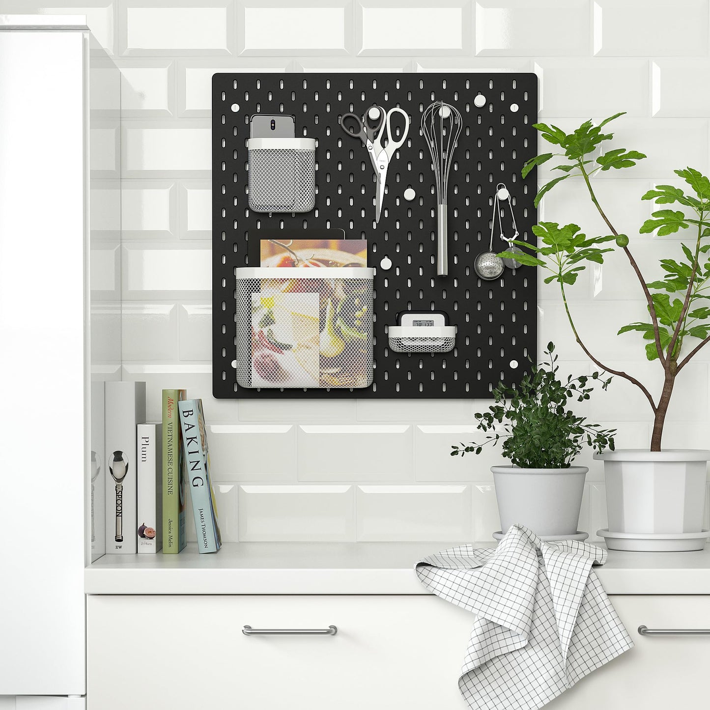 SKÅDIS Stecktafel, 56x56cm, schwarz