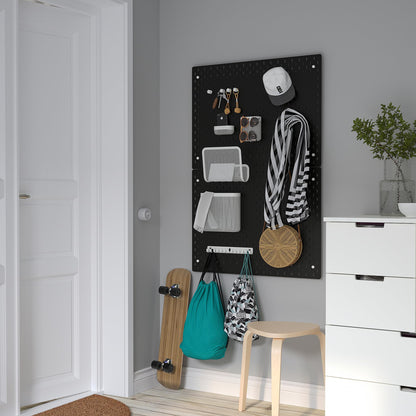 IKEA SKÅDIS Steckplatten Stecktafel, 76 x 56 cm, Schwarz