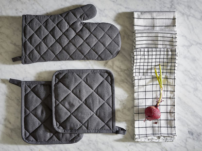 IKEA RINNIG Topflappen, 21 x 21 cm, Grau