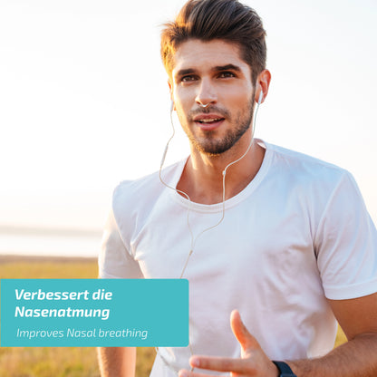 Nasivent Sport (2x M) Snow White - Nasendilatator für bessere Atmung beim Training & Sport