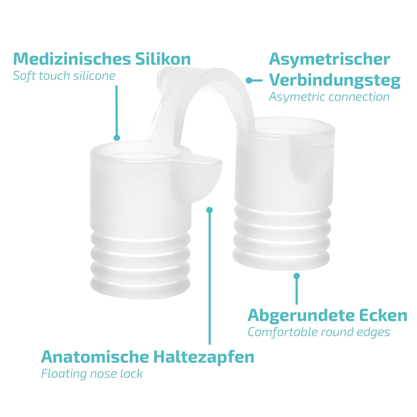 Nasivent Tube Plus® (2x L – 13 mm) Nasal Dilator for Improved Nasal Breathing & Against Snoring


