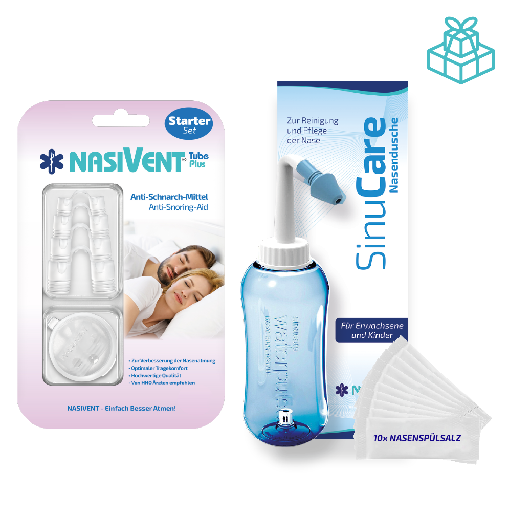 Nasivent Spar Set 2 – Nasal Dilator Starter Set + Nasal Shower For Free Breathing &amp; Nasal Care