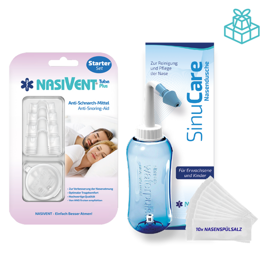 Nasivent Spar Set 2 – Nasendilatator Starter Set + Nasendusche   Für freie Atmung & Nasenpflege