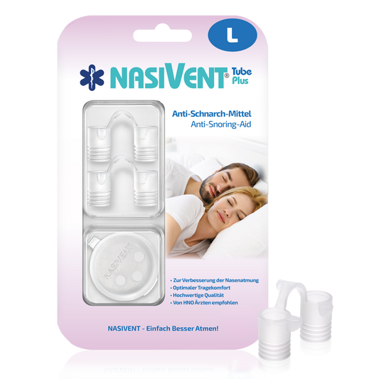 Nasivent Tube Plus® (2x L – 13 mm) Nasal Dilator for Improved Nasal Breathing & Against Snoring


