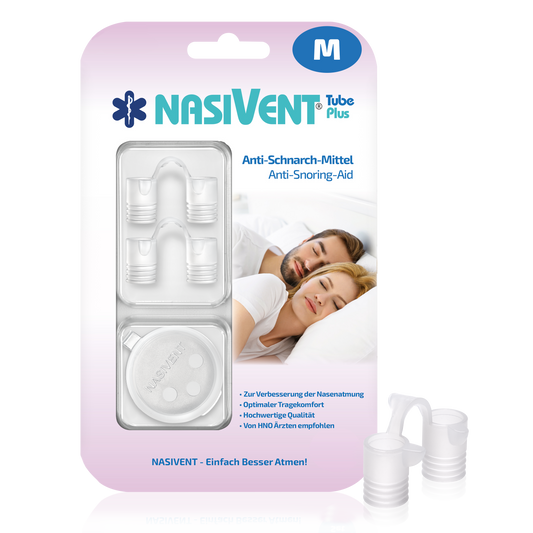 Nasivent Tube Plus® (2x M – 12 mm) Nasal Dilator for Improved Nasal Breathing & Against Snoring

